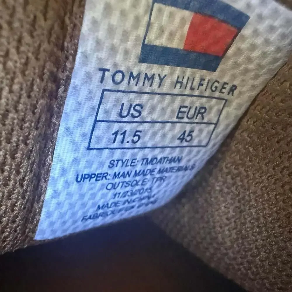 Tommy Hilfiger Dathan Brown Synthetic Leather Loafers Size 11.5